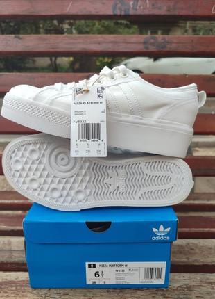 Новые женские кроссовки кеды adidas nizza platform fv5322 оригинал из сша! us 6.5...