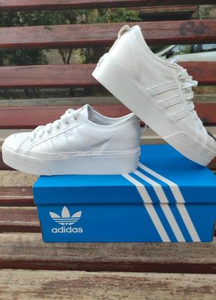 Новые женские кроссовки кеды adidas nizza platform fv5322 оригинал из сша! us 6.5...