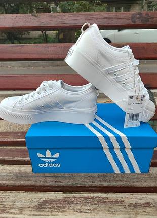 Новые женские кроссовки кеды adidas nizza platform fv5322 оригинал из сша! us 6.5...