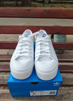 Новые женские кроссовки кеды adidas nizza platform fv5322 оригинал из сша! us 6.5...