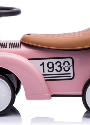 Дитяча машинка каталка пхач у стилі retro, рожева3 фото