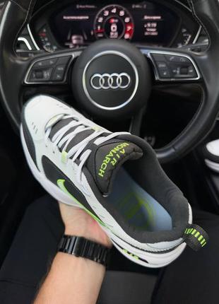 Мужские кроссовки nike air max monarch iv white grey green6 фото