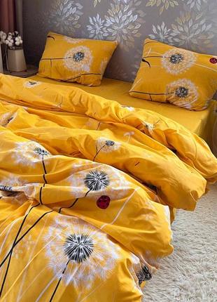 Постельное белье бязь-люкс. антек желтый