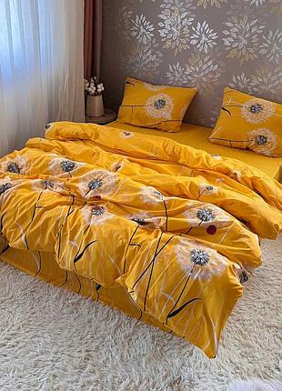 Постельное белье бязь-люкс. антек желтый