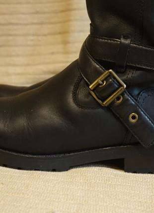 Брутальные высокие черные кожаные сапоги в стиле милитари ugg australia. 40 р. 25 см.2 фото