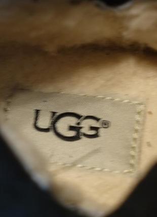 Брутальные высокие черные кожаные сапоги в стиле милитари ugg australia. 40 р. 25 см.6 фото