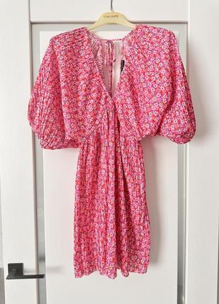 Платье платье короткое мини для пляжа zara