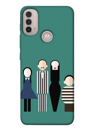 Чохол із принтом на моторола мото е40 wednesday art style 5 / чохол із принтом на motorola moto e40