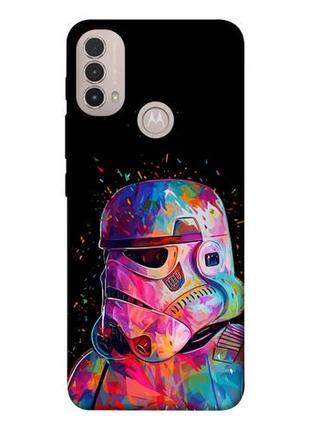 Чохол із принтом на моторола мото е40 color astronaut / чохол із принтом на motorola moto e40