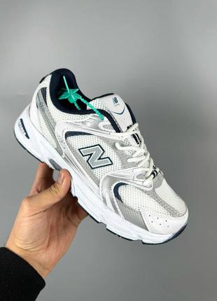 Кросівки new balance 530 white blue білі жіночі / чоловічі1 фото