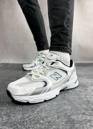 Кросівки new balance 530 white blue білі жіночі / чоловічі8 фото