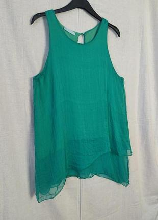 Блуза шелковая асимметричная из италии раз. 44-46