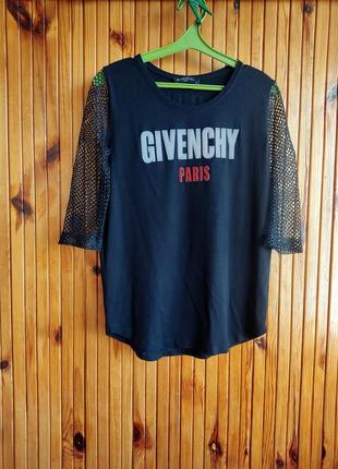 Женская футболка givenchy paris р461 фото