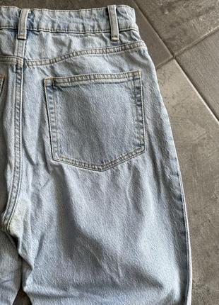 Женские джинсы h&m baggy mom для работы на повседнев классика кежуал3 фото
