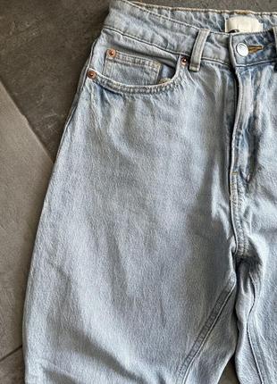 Женские джинсы h&m baggy mom для работы на повседнев классика кежуал7 фото