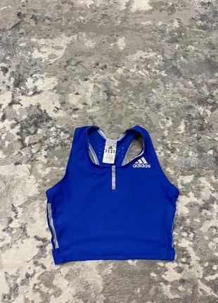 Спортивный женский женский женский кроп топ топик для бега для спорта adidas