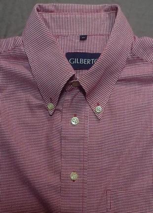 Комір 40 см gilberto сорочка в червонобілу клітинку size 41