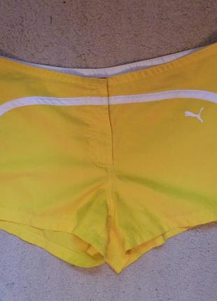 Шорты желтые puma