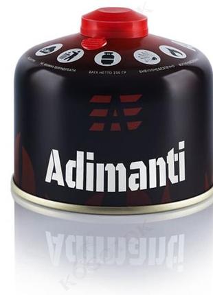 Балон газовий adimanti 230 гр, з різьбовим з'єднанням (ad-g23). картридж газовий adimanti