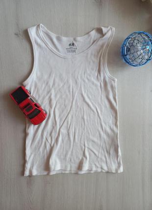 Майка белая для парней