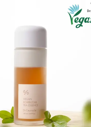 Dr. ceuracle vegan kombucha tea essence – увлажняющая кремовая эссенция с комбучой 150 мл