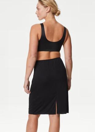 Черная нижняя юбка юбка под юбку комбинация marks & spencer