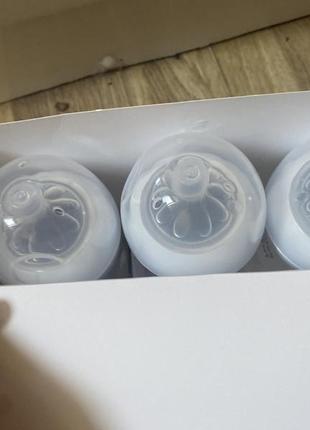 Новые бутылочки avent natural response 260 мл сменные соски бутилочки