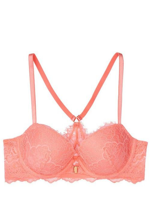 Бюстгалтер victoria's secret 70f 32dd нежно кораллового цвета из кружева