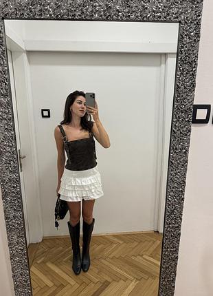 Топ/корсет із деніму від zara