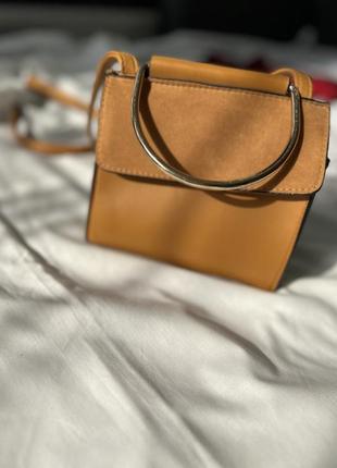 Мини сумочка с акцентной кросс-боди ручкой new look2 фото