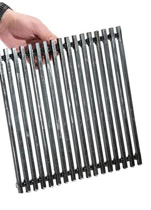 Сталева решітка-гриль для мангалу-барбекю на 9-12 шампурів