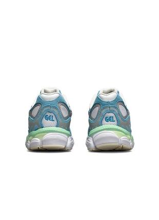 Новинка топовые женские кроссовки asics gel - nyc blue mint3 фото