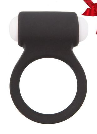Эрекционное кольцо lit-up silicone stimu ring 3, black  dt21158