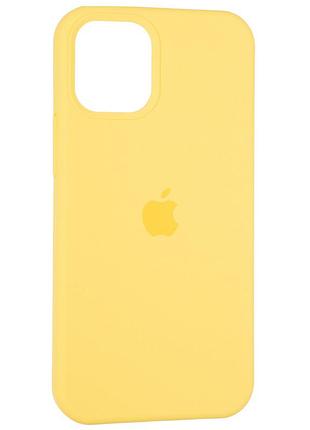 Чохол apple original full soft case на iphone 12 mini canary yellow 2