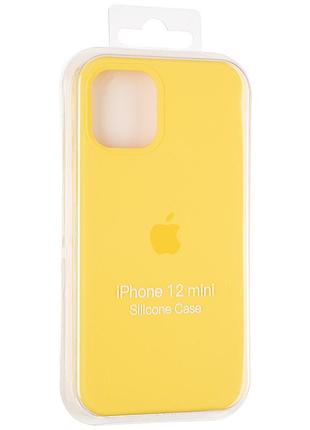 Чохол apple original full soft case на iphone 12 mini canary yellow 5