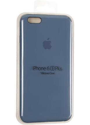 Чехол apple original full soft case на iphone 6 plus space blue