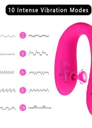 Вакуумный вибратор для пар - розовый – вибраторы