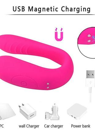 Вакуумный вибратор для пар - розовый – вибраторы