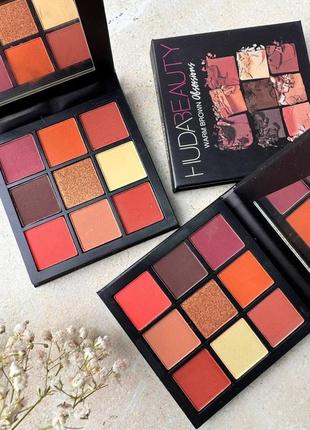 Палетка тіней з 9 кольорів hb "warm brown"