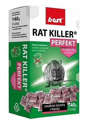 Мумифицирующее средство для грызунов best rat killer perfekt, 140 г
