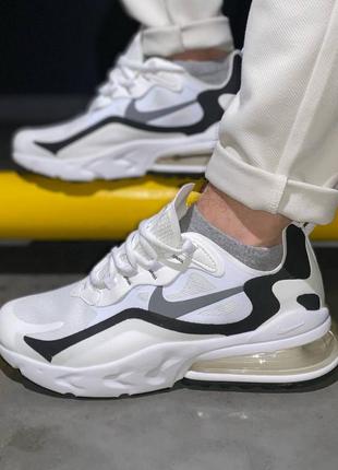 Nike air max 270 react white2 фото