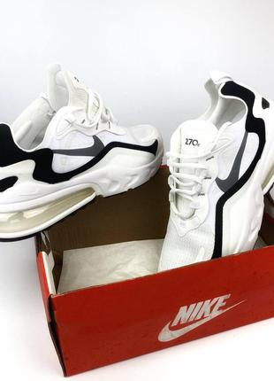 Nike air max 270 react white1 фото