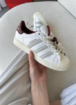 Adidas superstar white/red