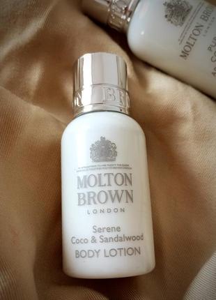 Molton brown london lotion, sandalwood, unisex, элитный органический парфюмированный лосьон -крем, сандал +кокос,после бритья1 фото