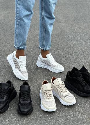 Жіночі кросівки натуральна шкіра замша 36-41 літні з сіткою