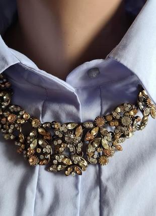 Zara женское  винтажное колье  украшение с камнями