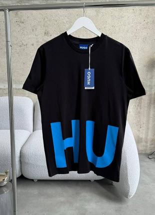 Мужская футболка hugo cotton jersey blue