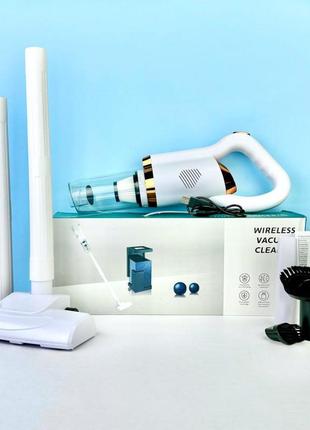Беспроводной вертикальный пылесос sk-968 2000mah 120w 600ml (для дома и авто)