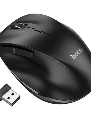 Мышка беспроводная hoco gm24 mystic six-button dual-mode business wireless mouse black