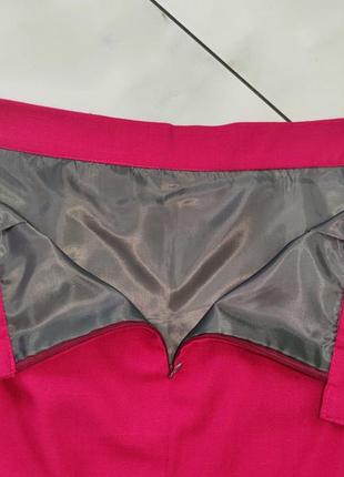 Классическая розовая женская юбка карандаш 52-54 (xl-xxl)9 фото